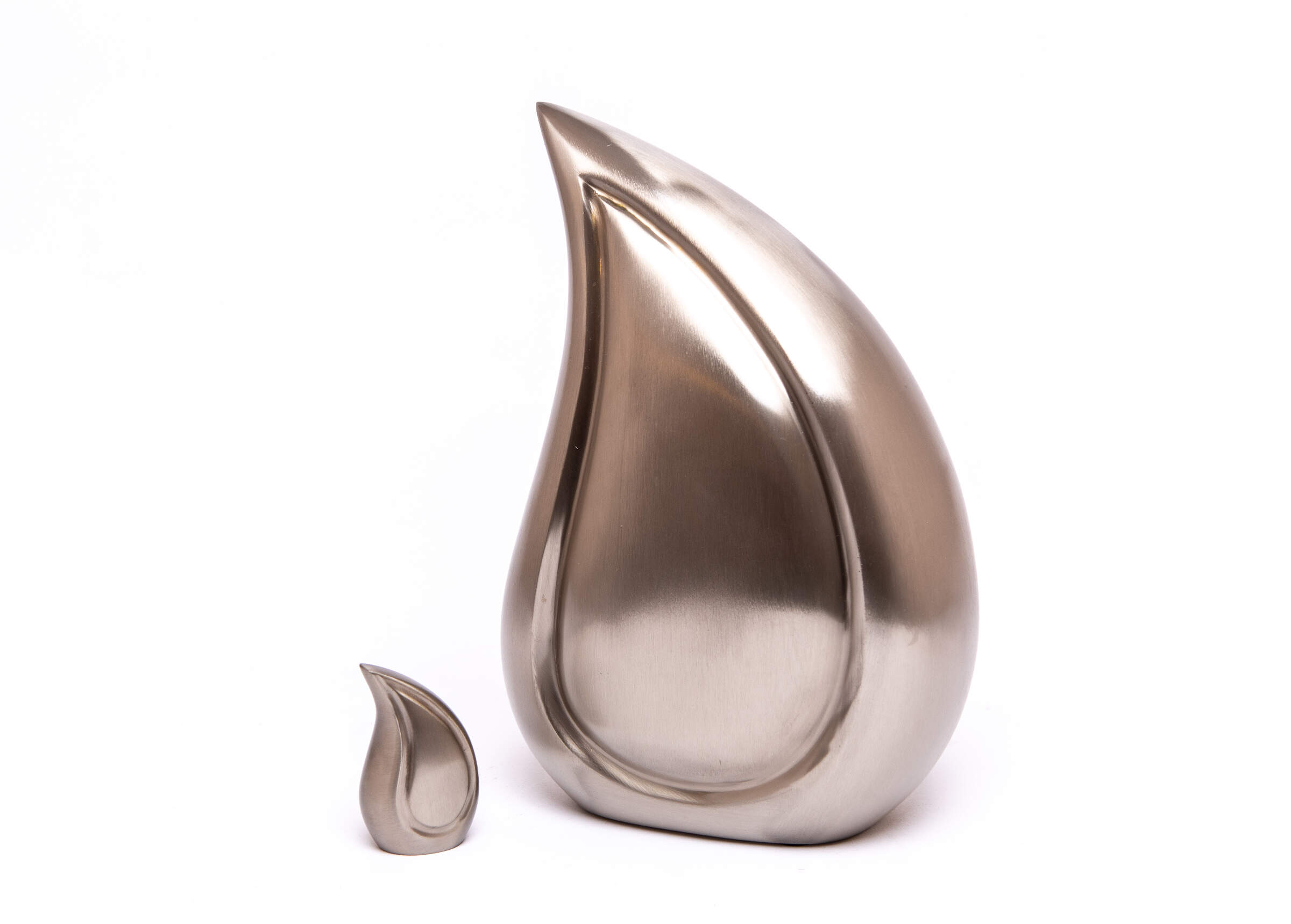 Brushed Pewter Teardrop