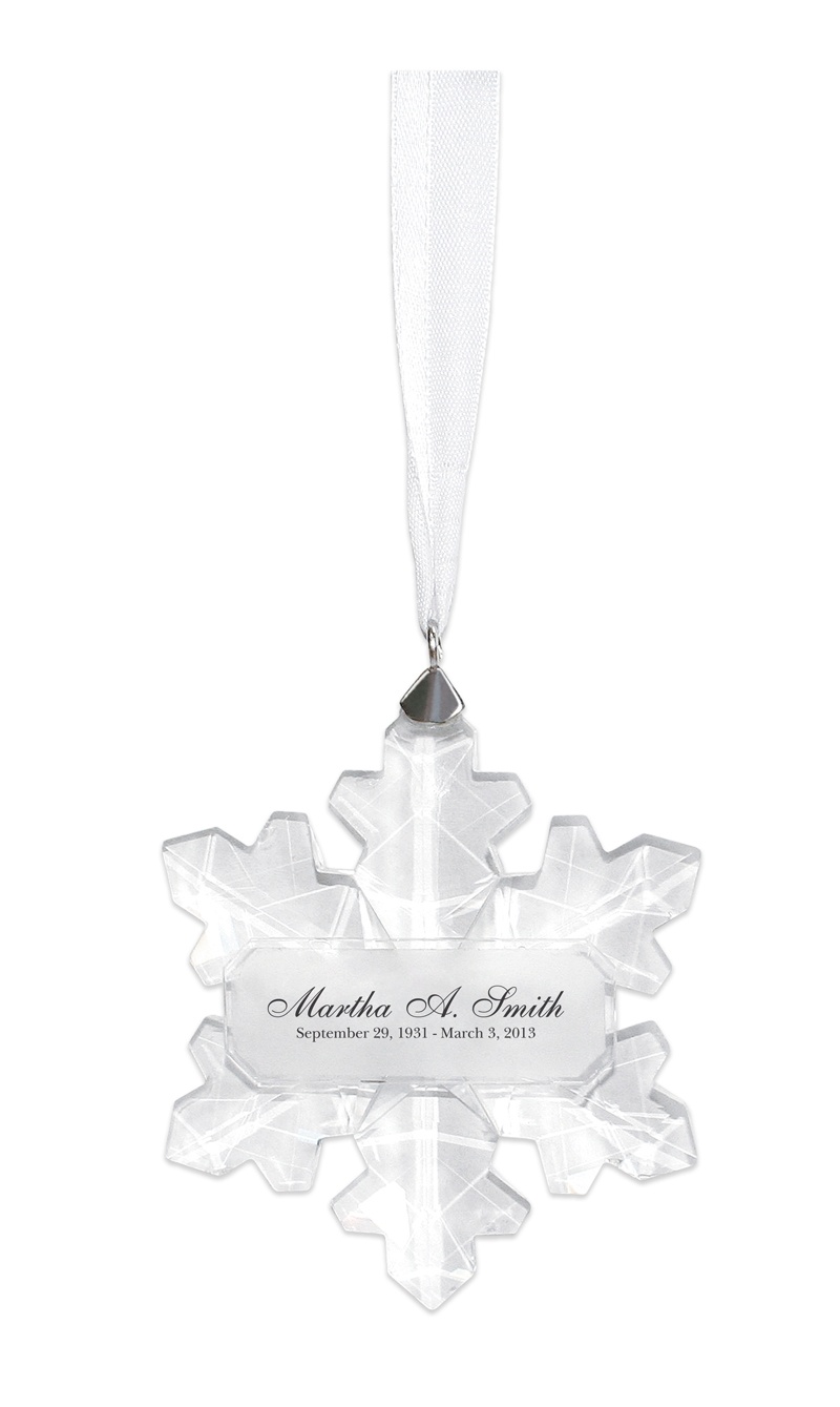 Snowflake Remembrance Ornament